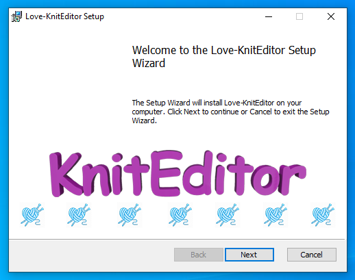 Запустіть файл з назвою Love_KnitEditor_setup.msi